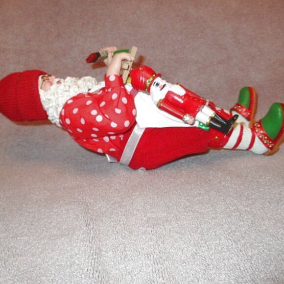 Department 56 Possible Dreams Toy Making Santa Sculpture Clothtique 13" Retired - Picture 7 of 12